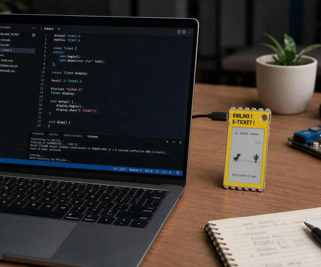 Кольоровий пристрій на базі електронного чорнила ENILINX TICKEY
